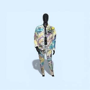 Smoke Rise Sumrbl Jeans Top & Bottom Set Size M & 34/32 Men's